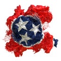 Tennessee flag liquid