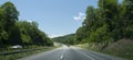 Tennessee Highway 40 West, beautiful scenic day with blue skies, rolling hills