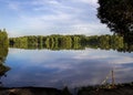 Tennessee River and Fishing Pole Royalty Free Stock Photo