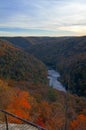 Tennessee valley river and mountain overlook Royalty Free Stock Photo