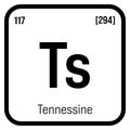 Tennessine, Ts, periodic table element