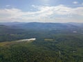 Tenney Mountain aerial view, Plymouth, NH, USA