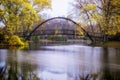 Tenney Park Bridge Royalty Free Stock Photo