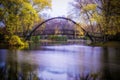 Tenney Park Bridge Royalty Free Stock Photo