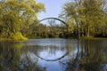 Tenney Park Bridge Royalty Free Stock Photo