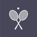 Tennis icon illustration Royalty Free Stock Photo