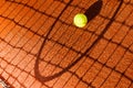 Tennis ball on course