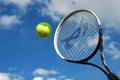 Tennis in action Royalty Free Stock Photo