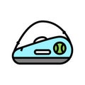 tennis bag color icon vector illustration Royalty Free Stock Photo