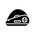 tennis bag glyph icon vector illustration Royalty Free Stock Photo