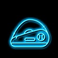 tennis bag neon glow icon illustration Royalty Free Stock Photo