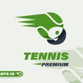Number Tennis Ball 9 Logo Royalty Free Stock Photo