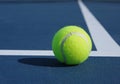 Tennis Ball at Baseline Royalty Free Stock Photo