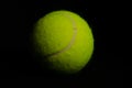 Tennis Ball Black Background 3 Royalty Free Stock Photo