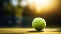 Tennis ball, court. Sports, empty sport training ground Royalty Free Stock Photo