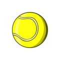 Tennis ball icon, cartoon style Royalty Free Stock Photo