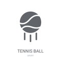 Tennis ball icon. Trendy Tennis ball logo concept on white background from Sport collection