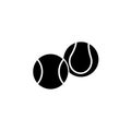 Tennis Ball Icon. vector Royalty Free Stock Photo