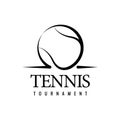 Tennis ball icons. Symbol or emblem. Royalty Free Stock Photo