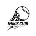 Tennis ball icons. Symbol or emblem. Royalty Free Stock Photo