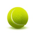 Tennis ball isolated on white background Royalty Free Stock Photo