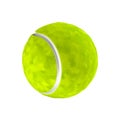 Tennis ball isolated on the white background