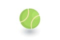 Tennis ball isometric flat icon. 3d vector Royalty Free Stock Photo