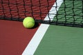 Tennis Ball out of bounds Royalty Free Stock Photo