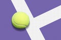 Tennis ball out Royalty Free Stock Photo