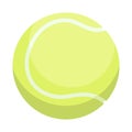 Tennis ball. Realistic sport ball vector illustration isolated on transparent background