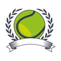 tennis ball sport icon Royalty Free Stock Photo