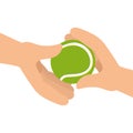 tennis ball sport icon Royalty Free Stock Photo