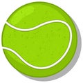 Tennis ball vector icon