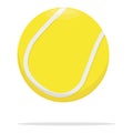 Tennis ball vector icon. Game ball concept illustration. Yellow ball realistic style design, designed for web and app Royalty Free Stock Photo