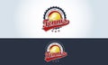 Tennis ball vector sign logo sports bar illustration Royalty Free Stock Photo