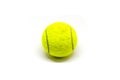 Tennis ball on white background. Tennis game equipment. Royalty Free Stock Photo