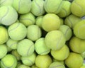 Tennis balls in basket