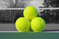 Tennis Balls on Court