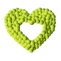 Tennis balls frame background Royalty Free Stock Photo