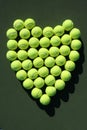 Tennis balls heart