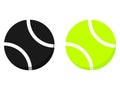 The tennis balls isolated on the white background Royalty Free Stock Photo