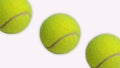 Tennis balls isolated on a white background Royalty Free Stock Photo