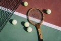 tennis balls racket. High quality photo Royalty Free Stock Photo