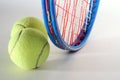 Tennis Balls and Raquet