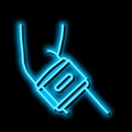 tennis braces neon glow icon illustration Royalty Free Stock Photo