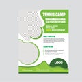 Tennis Camp Flyer  design very creative design Royalty Free Stock Photo