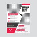 Tennis Camp Flyer design very creative design