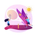 Tennis camp vector concept metaphor