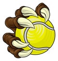 Tennis Ball Claw Cartoon Monster Animal Hand Royalty Free Stock Photo