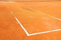 Tennis court with net Royalty Free Stock Photo